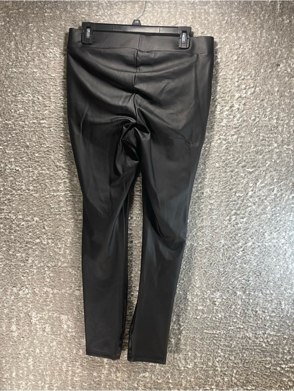 Torrid 0X , L , 12 Black Faux Leather Quilted Moto Style Leggings City, Biker - Picture 2 of 9